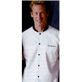 White w/ Black Trim Chef Designs Cook Shirt